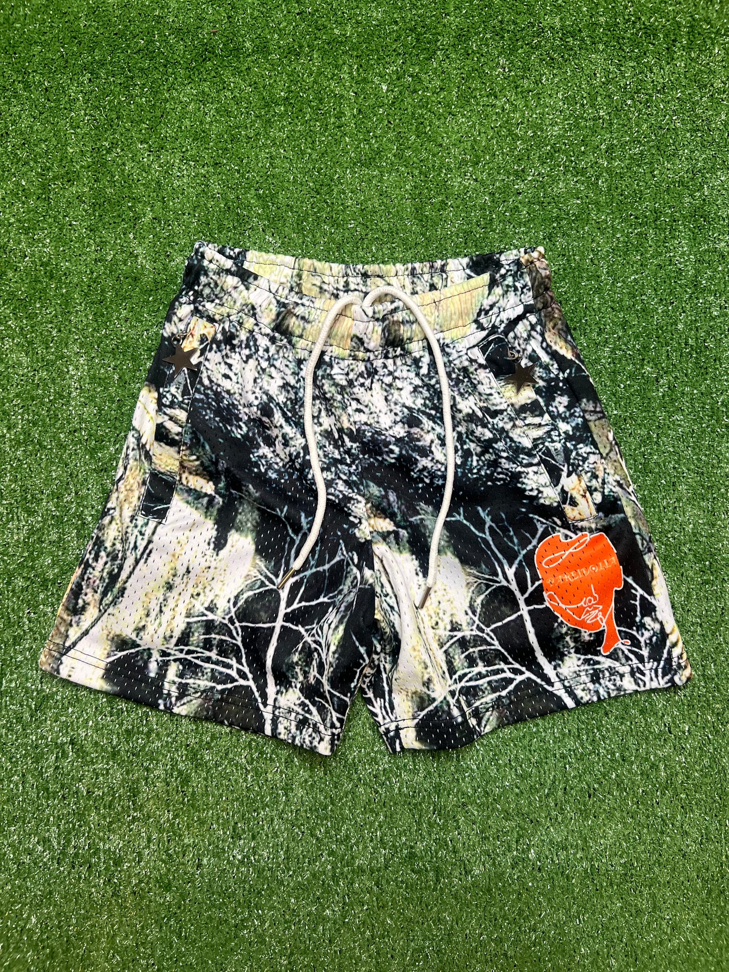 Women's Camo Face Logo Mesh Short